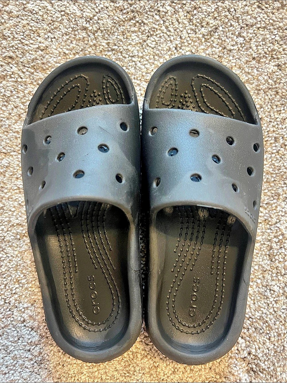 Kids Crocs Classic Slide Black Sandals